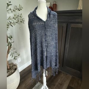 Women’s LuLaRoe Mimi Blue Sweater , Wrap, NWT, One Size